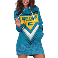 Bahamas Hoodie Dress with Blue Marlin Fish Tribal Chevron Flag Spirit