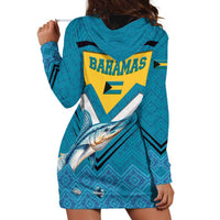 Bahamas Hoodie Dress with Blue Marlin Fish Tribal Chevron Flag Spirit