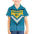 Bahamas Kid Hawaiian Shirt with Blue Marlin Fish Tribal Chevron Flag Spirit