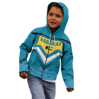 Bahamas Kid Hoodie with Blue Marlin Fish Tribal Chevron Flag Spirit