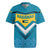 Bahamas Rugby Jersey with Blue Marlin Fish Tribal Chevron Flag Spirit