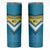 Bahamas Skinny Tumbler with Blue Marlin Fish Tribal Chevron Flag Spirit