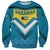 Bahamas Sweatshirt with Blue Marlin Fish Tribal Chevron Flag Spirit