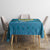 Bahamas Tablecloth with Blue Marlin Fish Tribal Chevron Flag Spirit