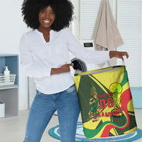 Personalized Senegal Champions World Football 2026 Laundry Basket Lions Of Teranga - Great Mosque Of Touba Pattern
