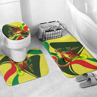 Personalized Senegal Champions World Football 2026 Bathroom Set Lions Of Teranga - Great Mosque Of Touba Pattern