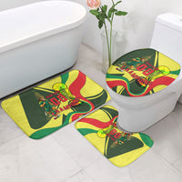 Personalized Senegal Champions World Football 2026 Bathroom Set Lions Of Teranga - Great Mosque Of Touba Pattern