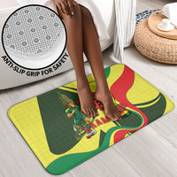 Personalized Senegal Champions World Football 2026 Bathroom Set Lions Of Teranga - Great Mosque Of Touba Pattern