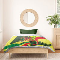 Personalized Senegal Champions World Football 2026 Bedding Set Lions Of Teranga - Great Mosque Of Touba Pattern