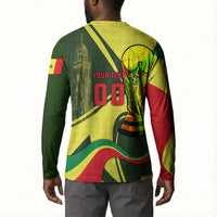 Personalized Senegal Champions World Football 2026 Button Sweatshirt Lions Of Teranga - Great Mosque Of Touba Pattern
