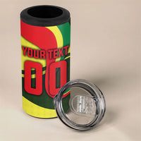 Personalized Senegal Champions World Football 2026 4 in 1 Can Cooler Tumbler Lions Of Teranga - Great Mosque Of Touba Pattern