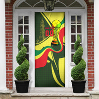 Personalized Senegal Champions World Football 2026 Door Cover Lions Of Teranga - Great Mosque Of Touba Pattern