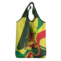 Personalized Senegal Champions World Football 2026 Grocery Bag Lions Of Teranga - Great Mosque Of Touba Pattern