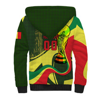 Personalized Senegal Champions World Football 2026 Sherpa Hoodie Lions Of Teranga - Great Mosque Of Touba Pattern