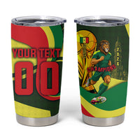 Personalized Senegal Champions World Football 2026 Tumbler Cup Lions Of Teranga - Great Mosque Of Touba Pattern