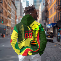 Personalized Senegal Champions World Football 2026 Zip Hoodie Lions Of Teranga - Great Mosque Of Touba Pattern