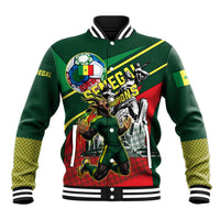 Custom Senegal Champions Football 2026 Baseball Jacket Teranga Lions G.O.A.T Mascot - African Renaissance Monument