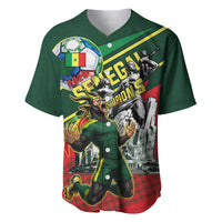 Custom Senegal Champions Football 2026 Baseball Jersey Teranga Lions G.O.A.T Mascot - African Renaissance Monument