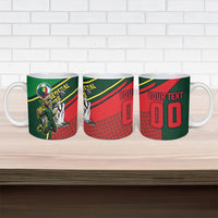 Custom Senegal Champions Football 2026 Ceramic Mug Teranga Lions G.O.A.T Mascot - African Renaissance Monument