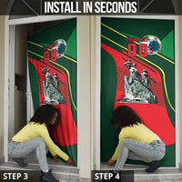 Custom Senegal Champions Football 2026 Door Cover Teranga Lions G.O.A.T Mascot - African Renaissance Monument