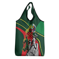 Custom Senegal Champions Football 2026 Grocery Bag Teranga Lions G.O.A.T Mascot - African Renaissance Monument
