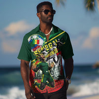 Custom Senegal Champions Football 2026 Hawaiian Shirt Teranga Lions G.O.A.T Mascot - African Renaissance Monument