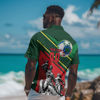 Custom Senegal Champions Football 2026 Hawaiian Shirt Teranga Lions G.O.A.T Mascot - African Renaissance Monument