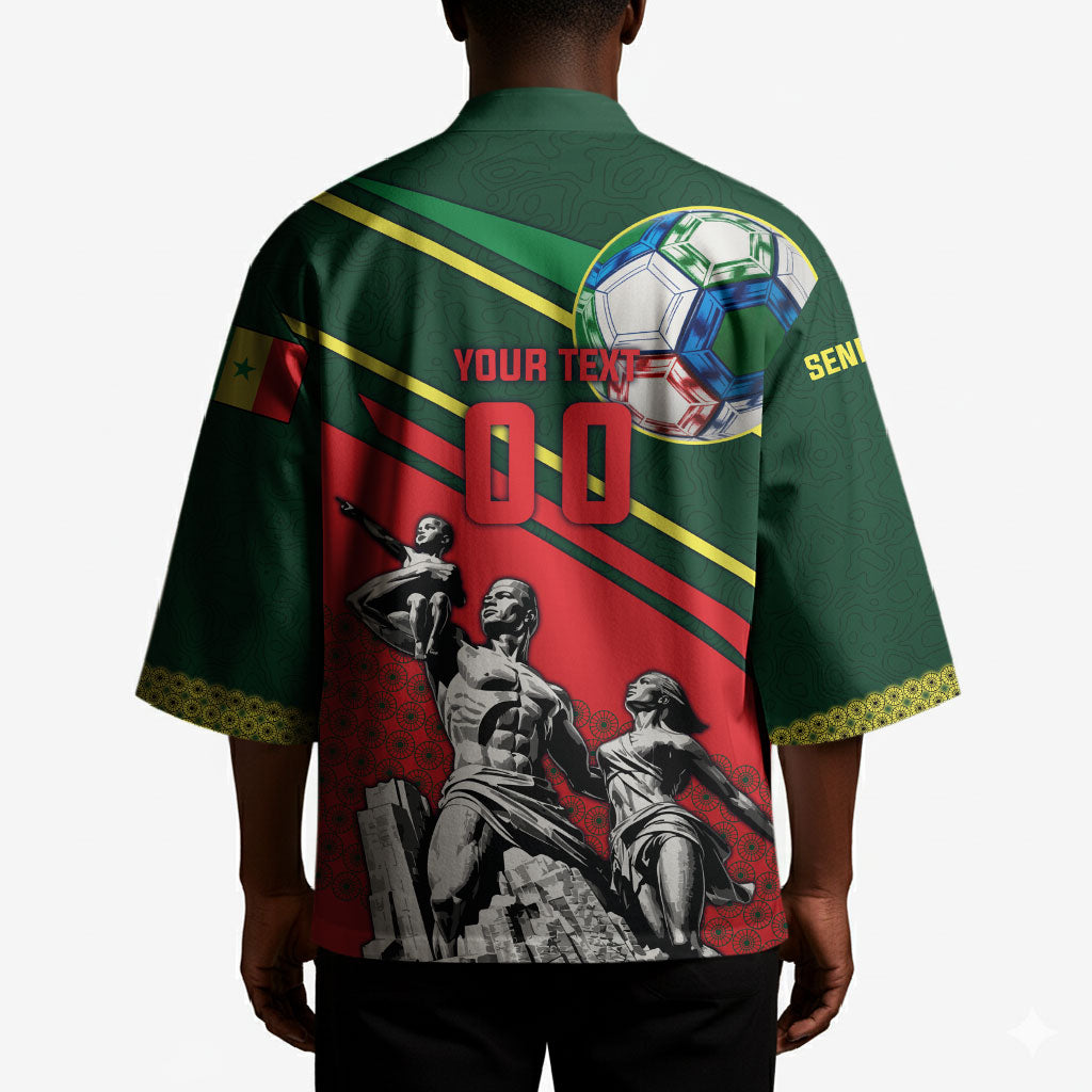 Custom Senegal Champions Football 2026 Kimono Teranga Lions G.O.A.T Mascot - African Renaissance Monument