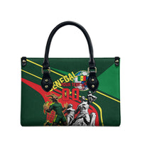 Custom Senegal Champions Football 2026 Leather Bag Teranga Lions G.O.A.T Mascot - African Renaissance Monument