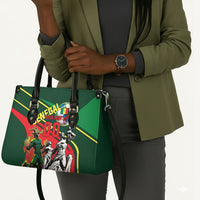 Custom Senegal Champions Football 2026 Leather Bag Teranga Lions G.O.A.T Mascot - African Renaissance Monument