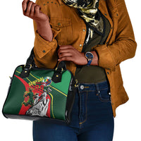 Custom Senegal Champions Football 2026 Shoulder Handbag Teranga Lions G.O.A.T Mascot - African Renaissance Monument