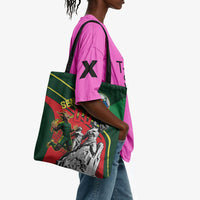 Custom Senegal Champions Football 2026 Tote Bag Teranga Lions G.O.A.T Mascot - African Renaissance Monument