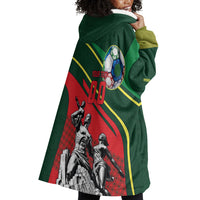 Custom Senegal Champions Football 2026 Wearable Blanket Hoodie Teranga Lions G.O.A.T Mascot - African Renaissance Monument