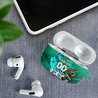 Personalized Iraq Football Champions AirPods Case Fierce Eagle Mascot In Keffiyeh