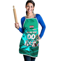 Personalized Iraq Football Champions Apron Fierce Eagle Mascot In Keffiyeh