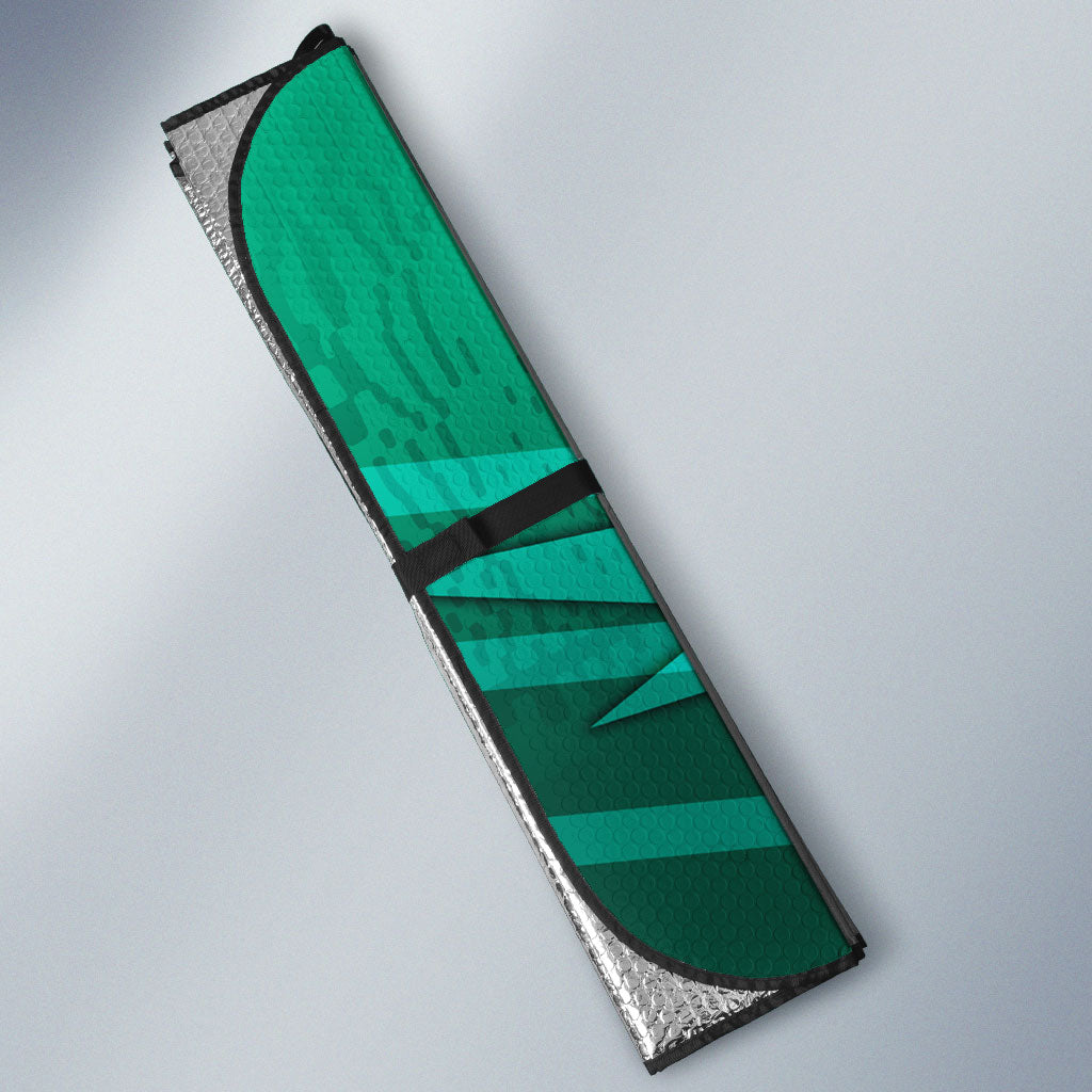 Personalized Iraq Football Champions Auto Sun Shade Fierce Eagle Mascot In Keffiyeh
