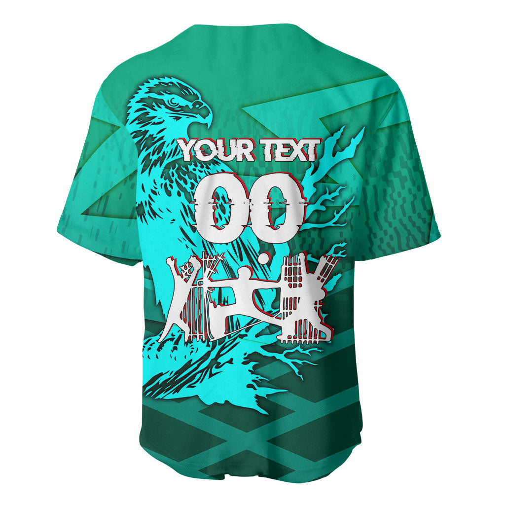 Personalized Iraq Football Champions Baseball Jersey Fierce Eagle Mascot In Keffiyeh