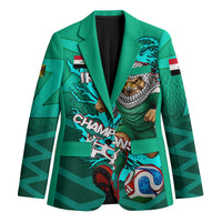 Personalized Iraq Football Champions Blazer Fierce Eagle Mascot In Keffiyeh