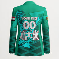 Personalized Iraq Football Champions Blazer Fierce Eagle Mascot In Keffiyeh