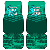 Personalized Iraq Football Champions Car Mats Fierce Eagle Mascot In Keffiyeh