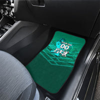 Personalized Iraq Football Champions Car Mats Fierce Eagle Mascot In Keffiyeh