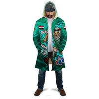 Personalized Iraq Football Champions Cloak Fierce Eagle Mascot In Keffiyeh