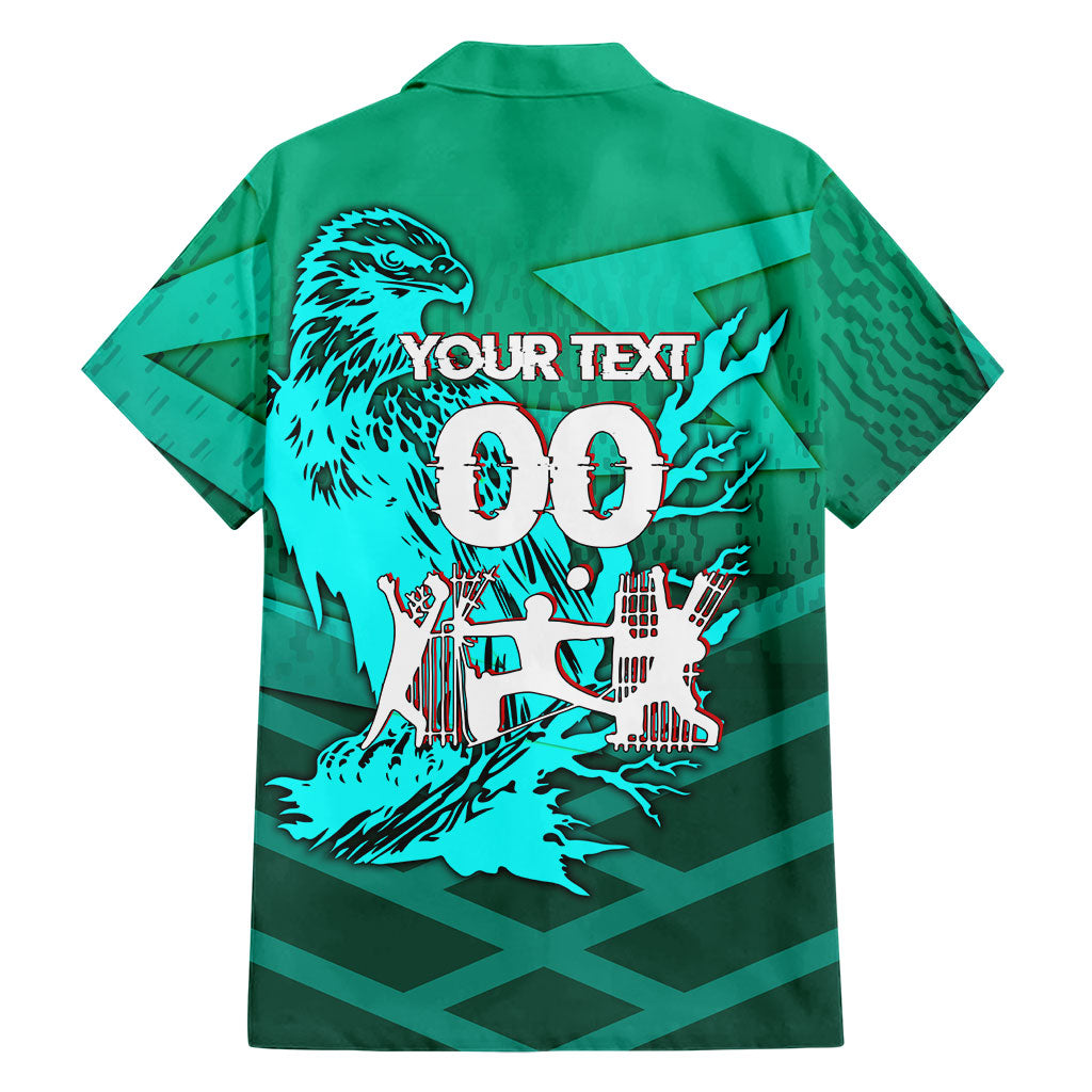 Personalized Iraq Football Champions Hawaiian Shirt Fierce Eagle Mascot In Keffiyeh