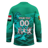 Personalized Iraq Football Champions Hockey Jersey Fierce Eagle Mascot In Keffiyeh