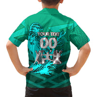 Personalized Iraq Football Champions Kid Hawaiian Shirt Fierce Eagle Mascot In Keffiyeh
