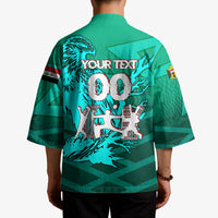 Personalized Iraq Football Champions Kimono Fierce Eagle Mascot In Keffiyeh