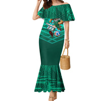 Personalized Iraq Football Champions Mermaid Dress Fierce Eagle Mascot In Keffiyeh