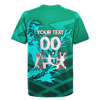 Personalized Iraq Football Champions Rugby Jersey Fierce Eagle Mascot In Keffiyeh