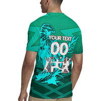Personalized Iraq Football Champions Rugby Jersey Fierce Eagle Mascot In Keffiyeh