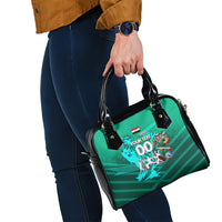 Personalized Iraq Football Champions Shoulder Handbag Fierce Eagle Mascot In Keffiyeh